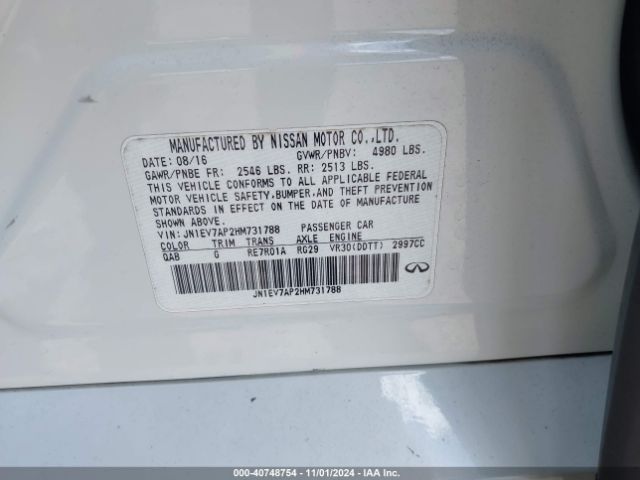JN1EV7AP2HM731788 Infiniti Q50 3.0t Premium
