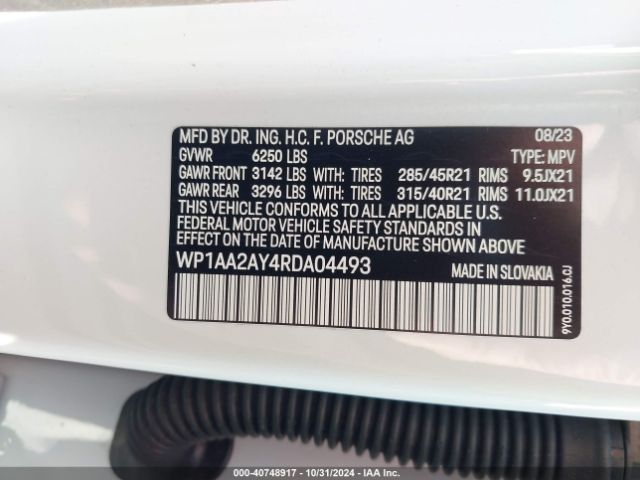 WP1AA2AY4RDA04493 Porsche Cayenne