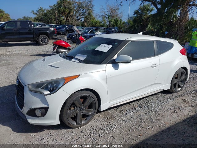 Hyundai Veloster Turbo W/black 2014 KMHTC6AE8EU199778 Image 2