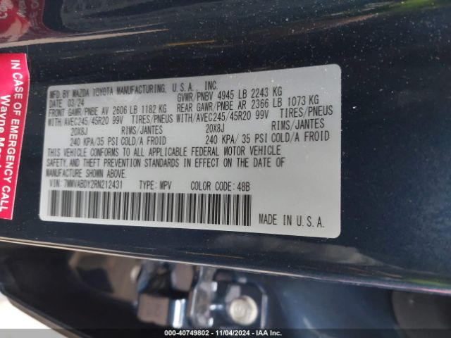 7MMVABDY2RN212431 Mazda Cx-50 2.5 Turbo Premium