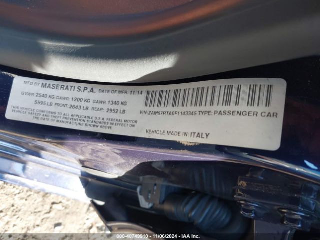ZAM57RTA0F1143345 Maserati Ghibli S Q4
