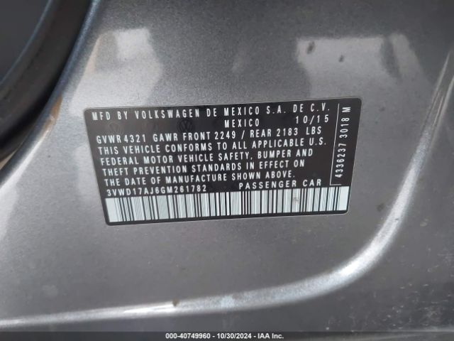3VWD17AJ6GM261782 Volkswagen Jetta 1.8t Sport
