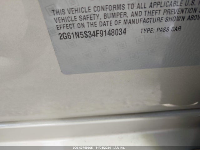 2G61N5S34F9148034 Cadillac XTS LUXURY