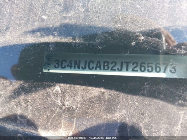 3C4NJCAB2JT265673 Jeep Compass Sport Fwd