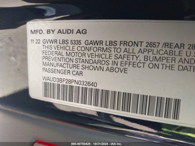 2023 AUDI A6 SEDAN WAUD3BF28PN032640 Photo 8