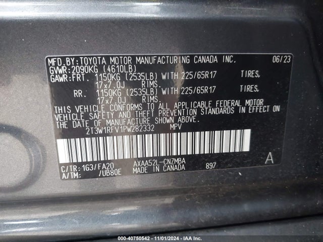 Toyota Rav4 Xle 2023 2T3W1RFV1PW282332 Image 9
