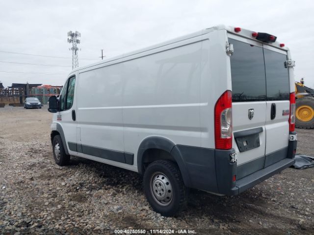 3C6TRVAG0JE104841 RAM Promaster 1500 Low Roof 136 Wb