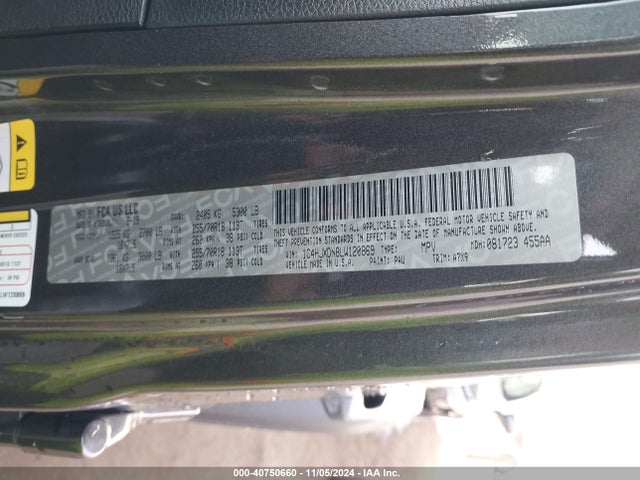 1C4HJXDN8LW120869 Jeep Wrangler Unlimited Sport Altitude 4x4