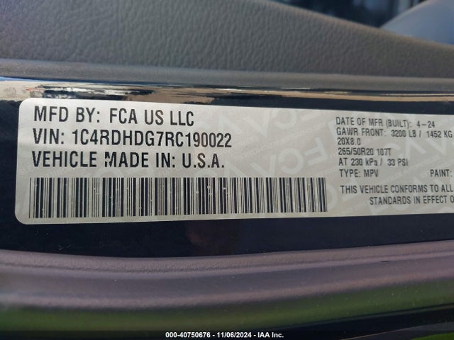 Dodge Durango Gt Plus 2024 1C4RDHDG7RC190022 Image 9