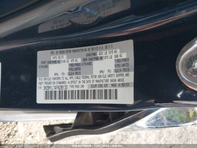 3MZBM1L74FM236133 Mazda Mazda3 I Touring