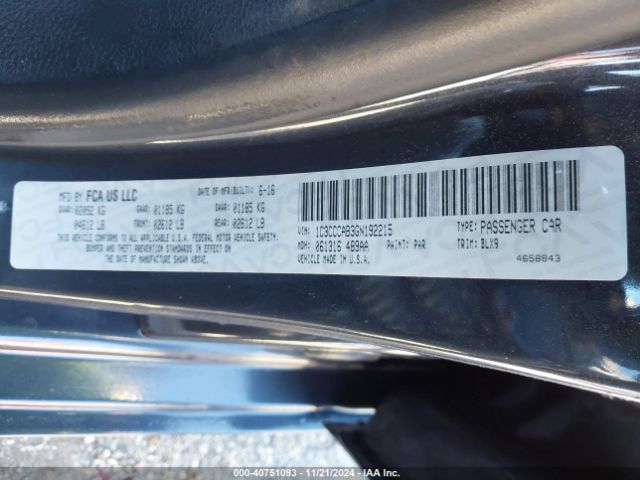 1C3CCCAB3GN192215 Chrysler 200 Limited Platinum