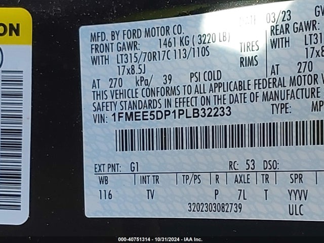Ford Bronco Wildtrak 2023 1FMEE5DP1PLB32233 Image 9