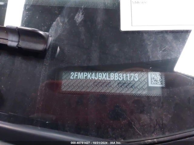 Ford EDGE SEL 2020 2FMPK4J9XLBB31173 Image 9