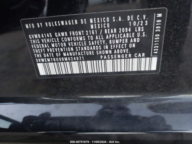 3VWEM7BU9RM024971 Volkswagen Jetta 1.5t Se