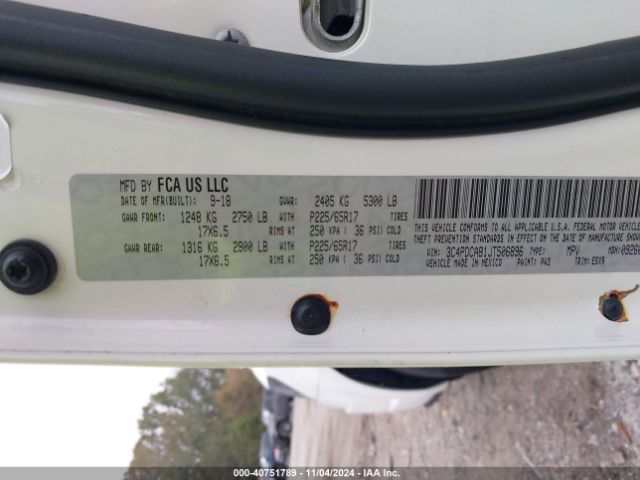3C4PDCAB1JT506896 Dodge JOURNEY SE