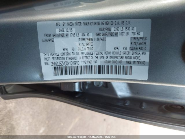 3MYDLBZV0GY121910 Scion IA