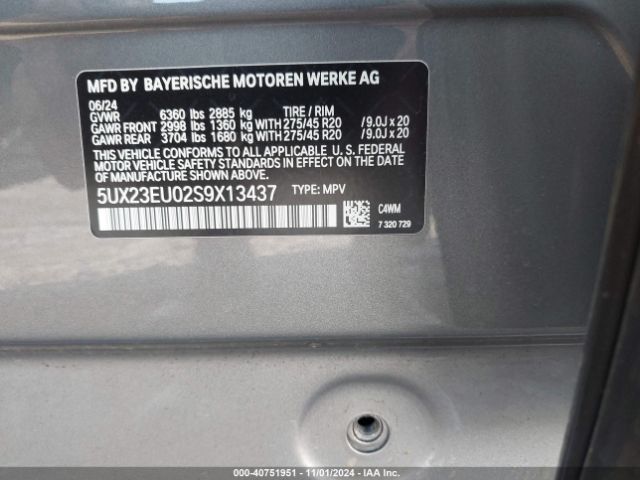 5UX23EU02S9X13437 BMW X5 Xdrive40i