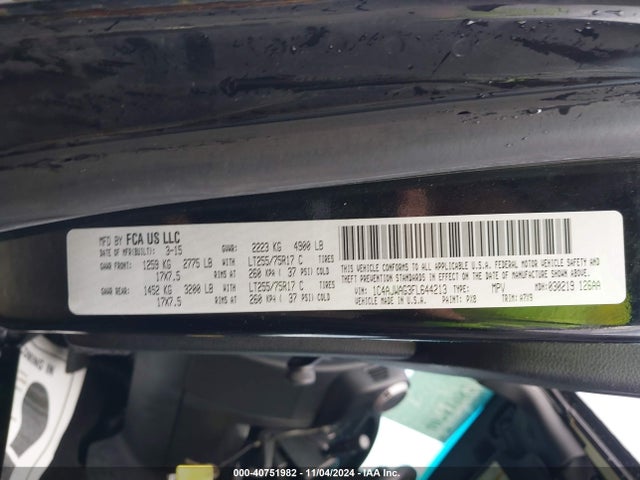 1C4AJWAG3FL644213 Jeep Wrangler Willys Wheeler