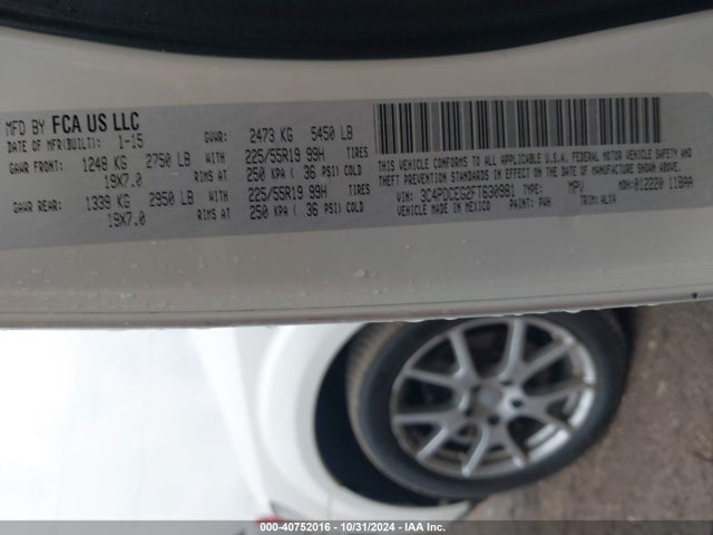 3C4PDCEG2FT630981 Dodge Journey R/t