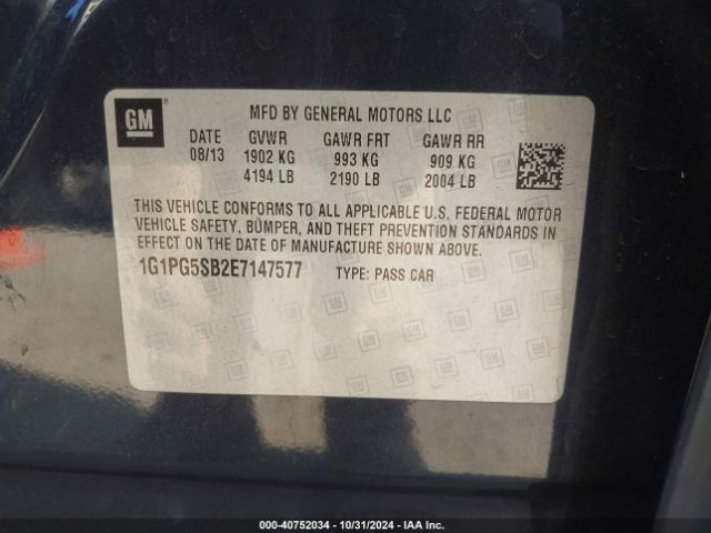 1G1PG5SB2E7147577 Chevrolet CRUZE LTZ