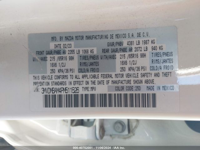 3MVDMBAM4PM511526 Mazda Cx-30 2.5 S