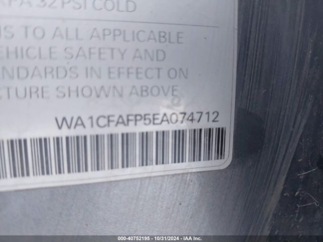 WA1CFAFP5EA074712 Audi Q5 2.0t Premium