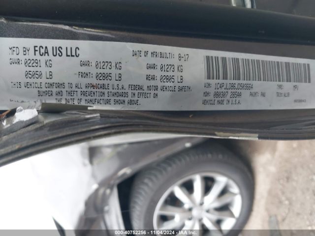 1C4PJLDB6JD503664 Jeep Cherokee Limited Fwd