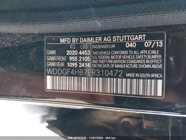 WDDGF4HB7ER310472 Mercedes-Benz C-class C 250 Sport/luxury