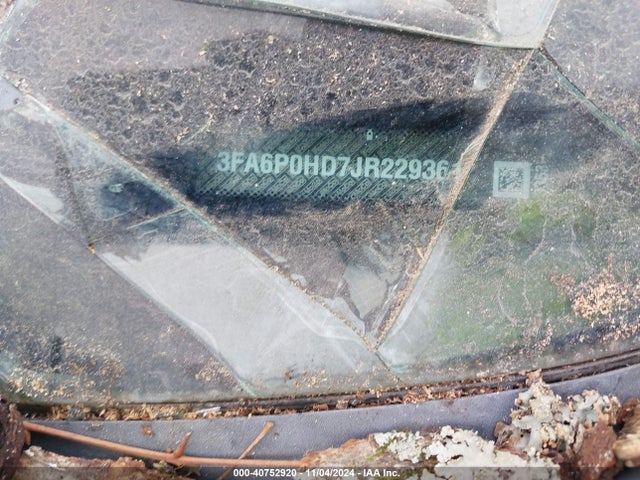 Ford FUSION SE 2018 3FA6P0HD7JR229361 Image 9