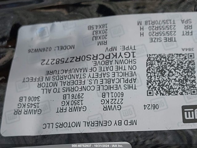 2024 CADILLAC XT6 1GYKPCRS0RZ758272 Photo 8