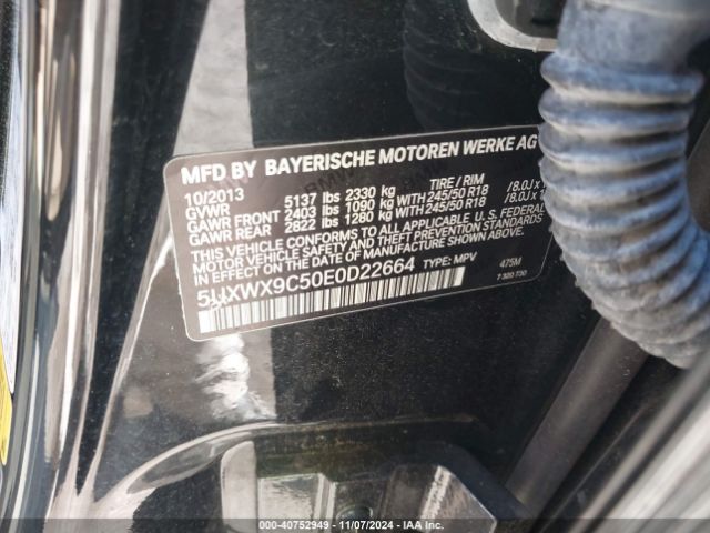 5UXWX9C50E0D22664 BMW X3 Xdrive28i