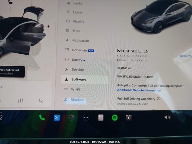2022 TESLA MODEL 3 5YJ3E1EBXNF164816 Photo 6
