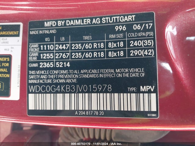 2018 MERCEDES-BENZ GLC 300 WDC0G4KB3JV015978 Photo 8