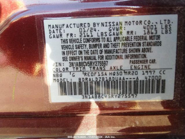 2024 NISSAN SENTRA 3N1AB8CV5RY275597 Photo 8