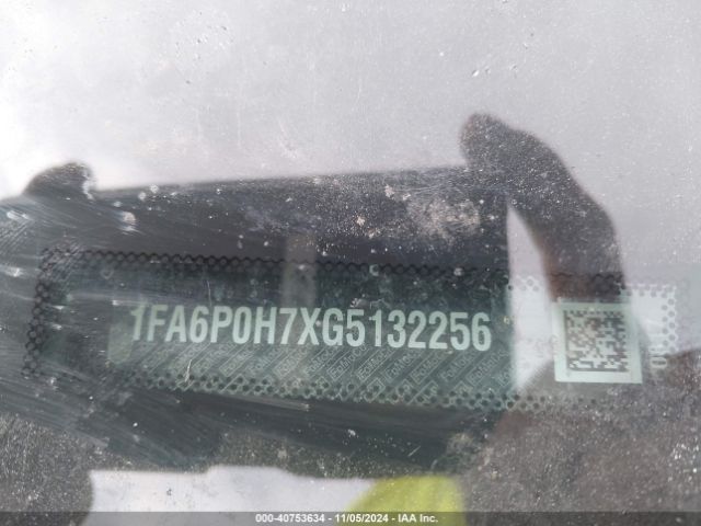 1FA6P0H7XG5132256 Ford FUSION SE