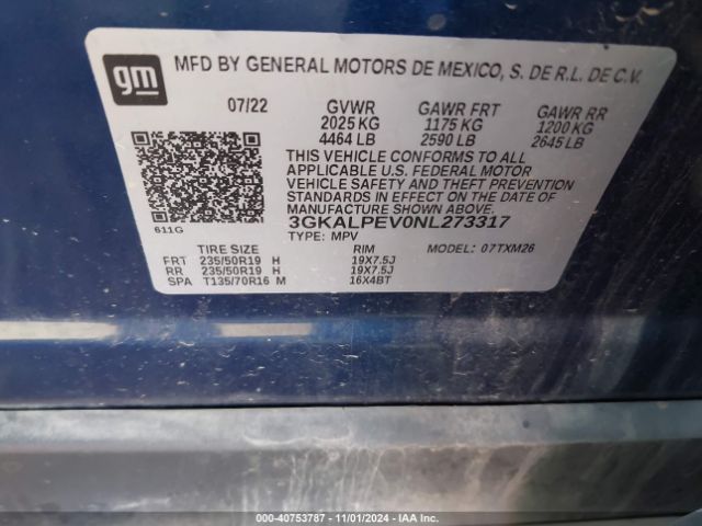 3GKALPEV0NL273317 GMC Terrain Fwd Slt