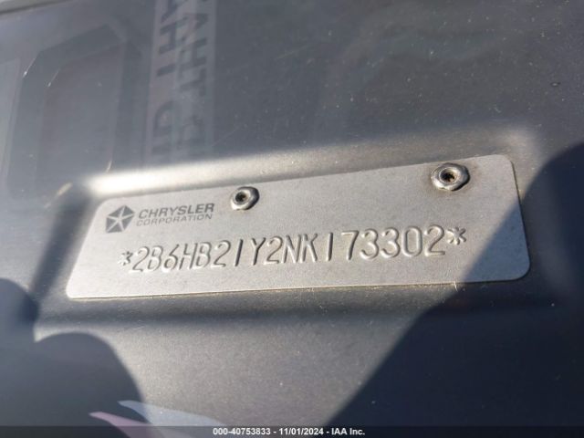 1992 DODGE RAM VAN 2B6HB21Y2NK173302 Photo 8