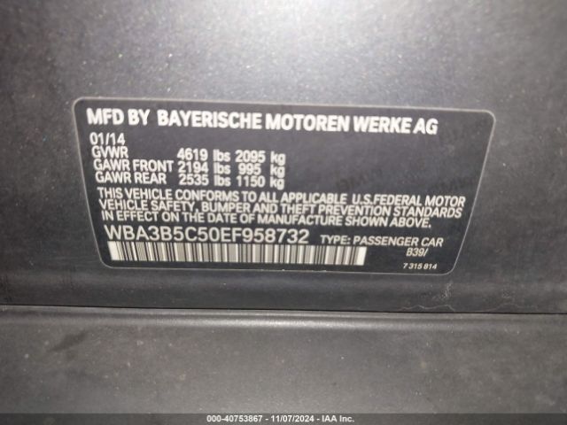 WBA3B5C50EF958732 BMW 328i Xdrive