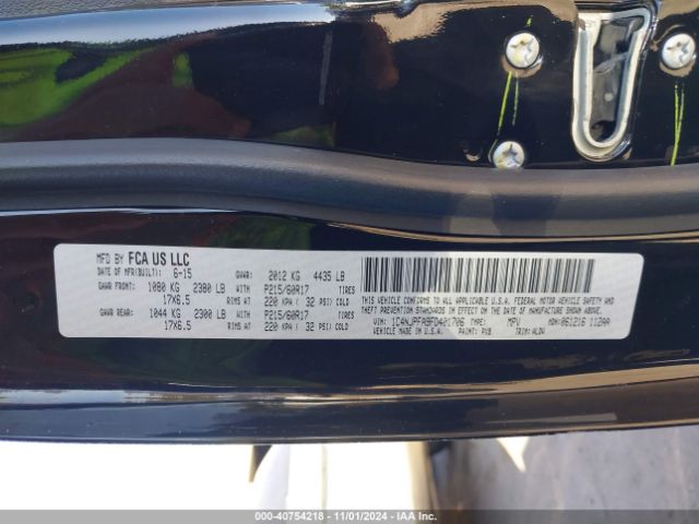 1C4NJPFA9FD401706 Jeep Patriot High Altitude Edition