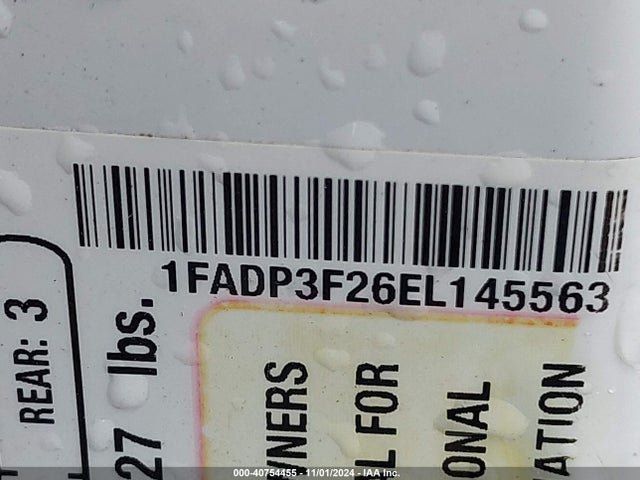 Ford FOCUS SE 2014 1FADP3F26EL145563 Image 9