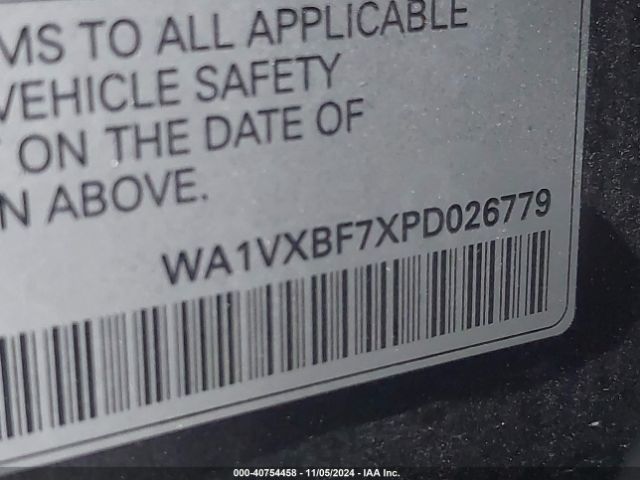 WA1VXBF7XPD026779 Audi Q7 Prestige 55 Tfsi Quattro Tiptronic