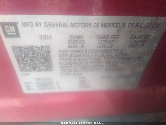 GMC Terrain Slt 2019 3GKALPEV2KL341192 Image 9
