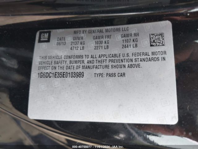 1G6DC1E35E0103989 Cadillac Cts Performance