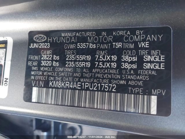 KM8KR4AE1PU217572 Hyundai Ioniq 5 Limited
