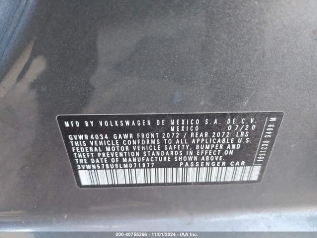 3VWN57BU8LM071977 Volkswagen Jetta 1.4t R-line/1.4t S