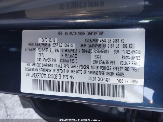 Mazda Cx-5 Touring 2018 JM3KFACM1J0410813 Image 9