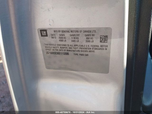 2G1WA5E36E1112006 Chevrolet Impala Limited Ls