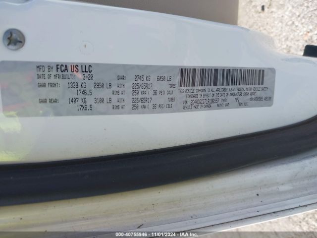 2C4RDGCG7LR196557 Dodge Grand Caravan Sxt