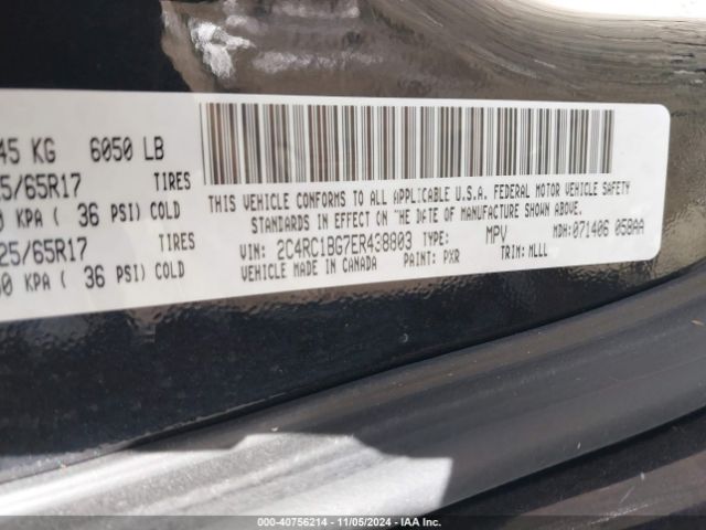 2C4RC1BG7ER438803 Chrysler Town & Country Touring