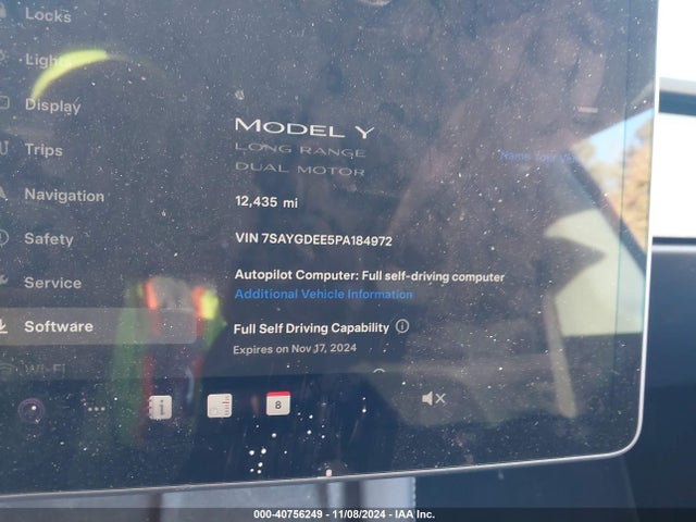 2023 TESLA MODEL Y 7SAYGDEE5PA184972 Photo 6
